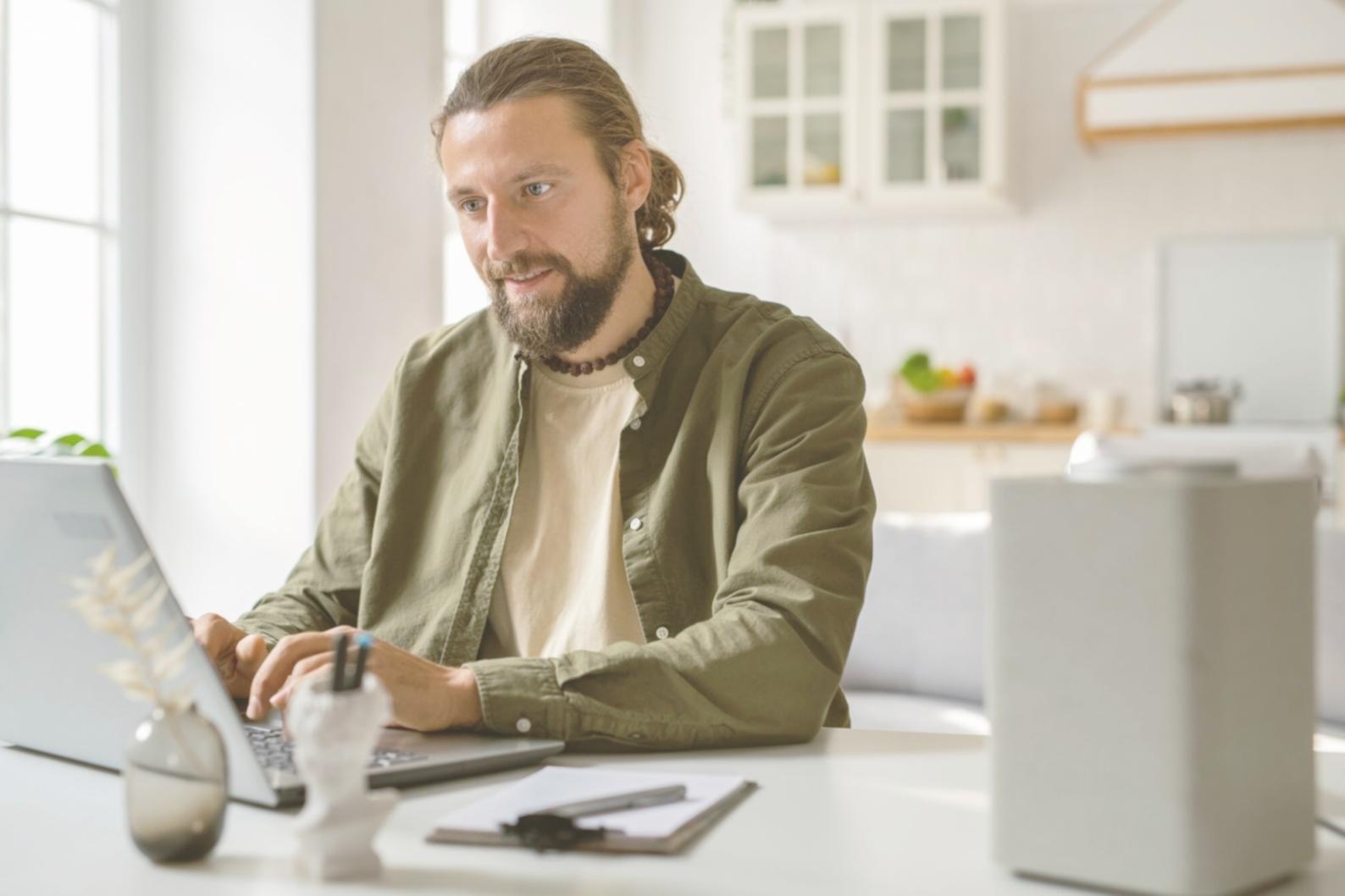 Analyst reviewing financial models on computer screen